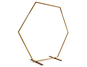 FRAME - Decoration Balloon Stand - Hexagon Oker - 210x230cm