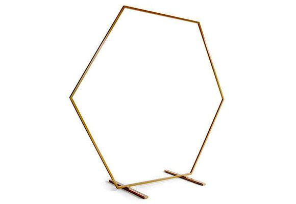 FRAME - Decoration Balloon Stand - Hexagon Oker 210cmx230cm