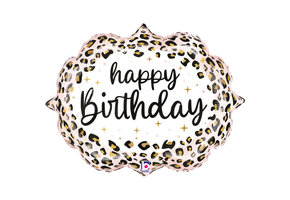 Happy Birthday - Leopard - 27 inch - Grabo