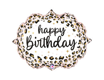 Happy Birthday - Leopard - GR27"/68cm