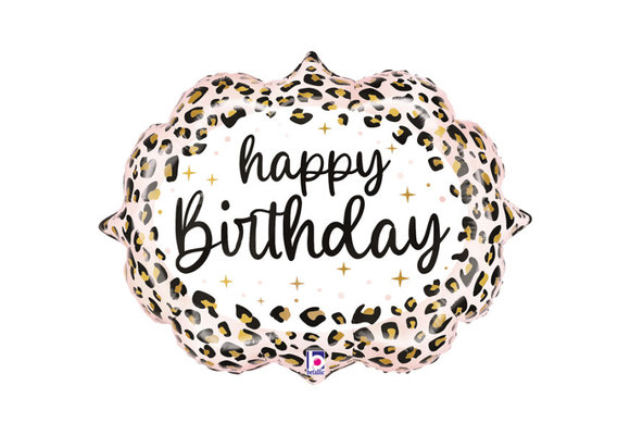 Happy Birthday - Leopard - 27 inch - Grabo