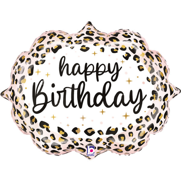 Happy Birthday - Leopard - 27 inch - Grabo