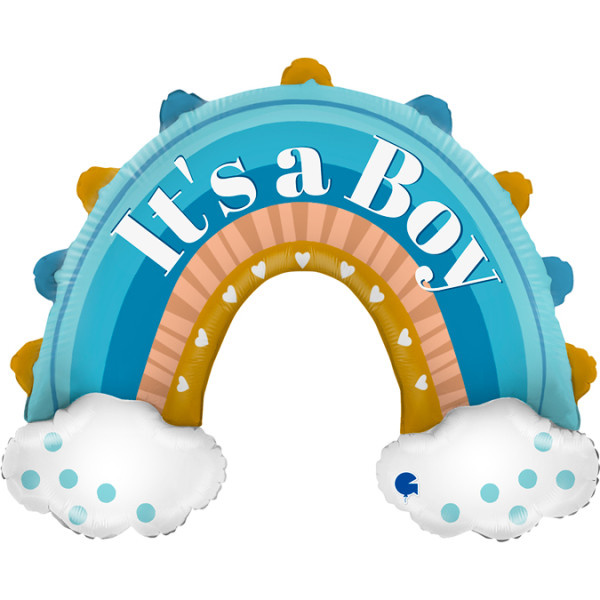 It's A Boy - BoHo Blue Rainbow - 31 inch - Grabo