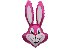 Konijn Hoofd Fuchsia - FX24"/61cm