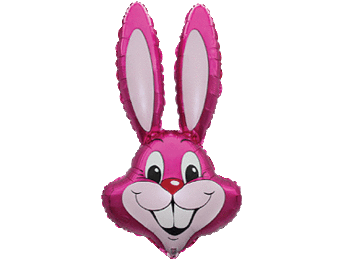 Konijn Hoofd Fuchsia - FX24"/61cm