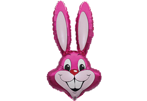 Konijn Hoofd - Fuchsia - 24 inch - Flex