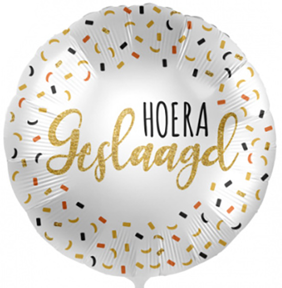 Hoera Geslaagd - 18"/45cm - 2 stuks ***
