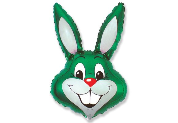 Konijn Hoofd Groen - FX24"/61cm