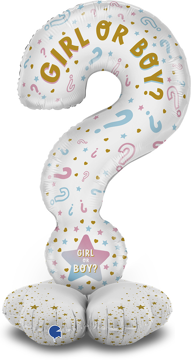 Stand Up - Question Marks Gender - Grabo 47 inch