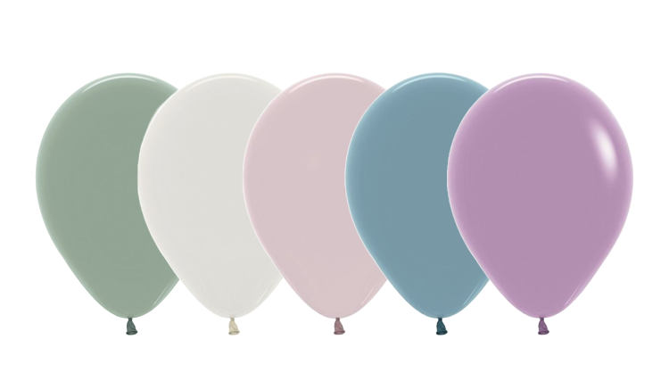 Sempertex 12 inch  Pastel Dusk - Assortment - 100