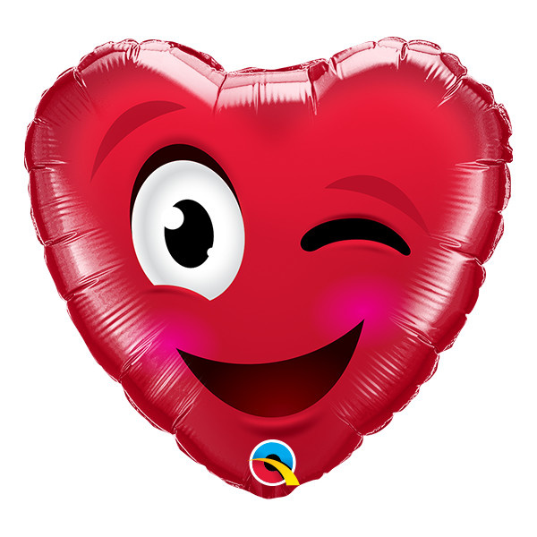 MICROFOIL - HEART Smiley Wink -  Q9"