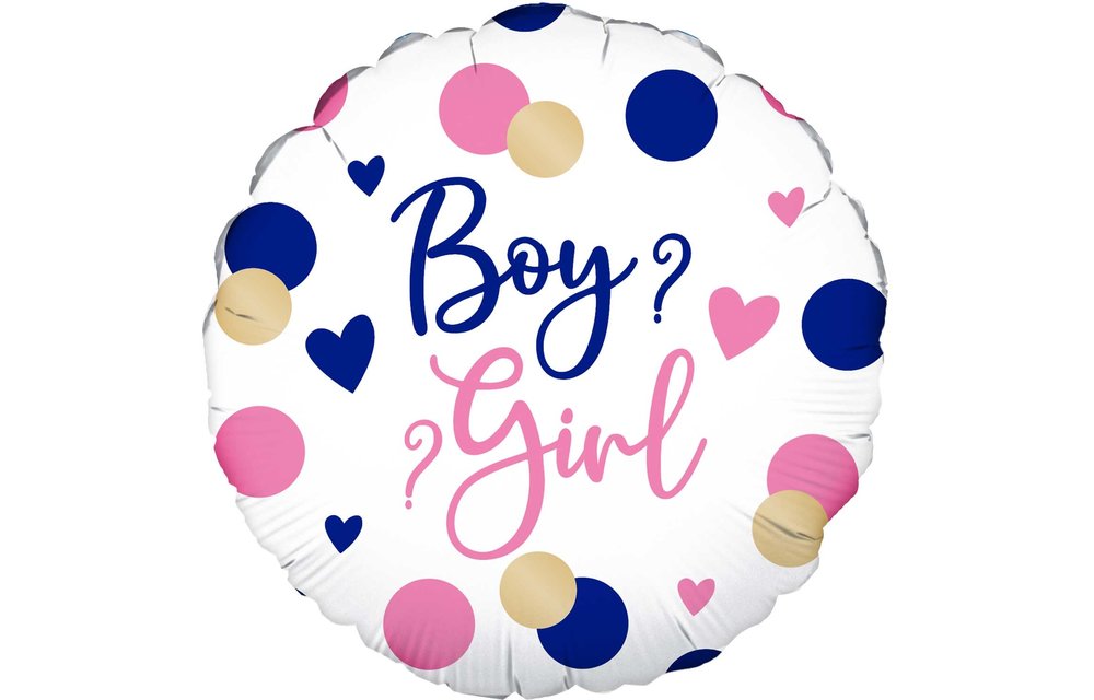 Genderreveal - Pink & Navy - 18 inch - Oaktree