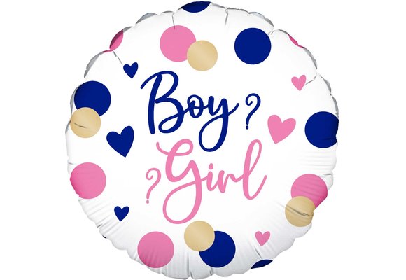 Genderreveal - Pink & Navy - O18"/45cm