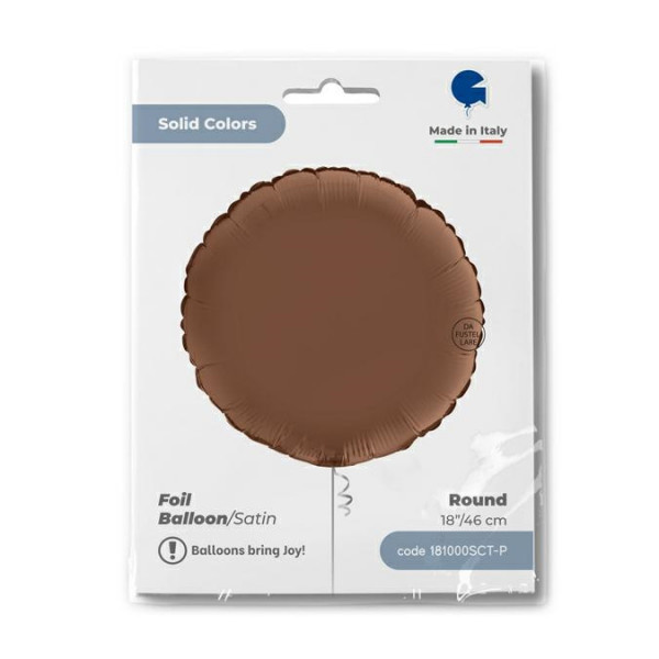 Round - Satin Chocolate - 18" - Grabo