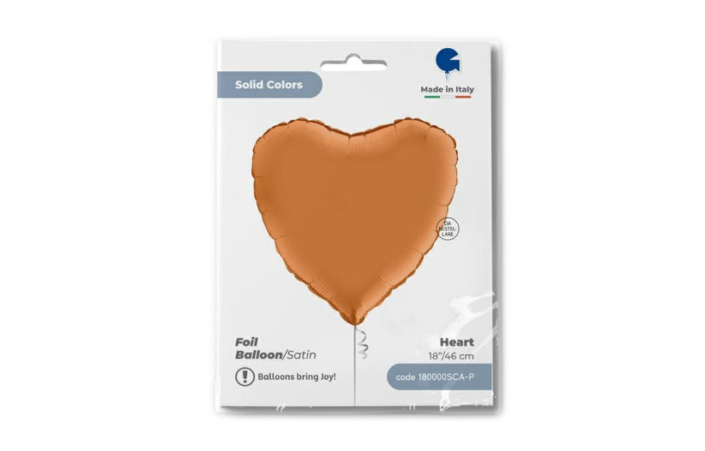 Heart - Satin Caramel - 18 inch - Grabo