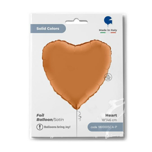 Heart - Satin Caramel - 18" - Grabo