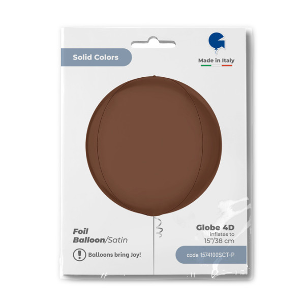 GLOBE - Satin Chocolate - 15"/38cm
