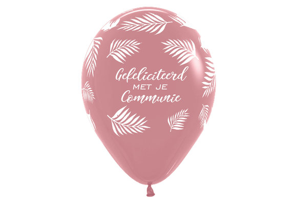R12  - Gefeliciteerd met je Communie - Palms - Rosewood 010 - 25ct