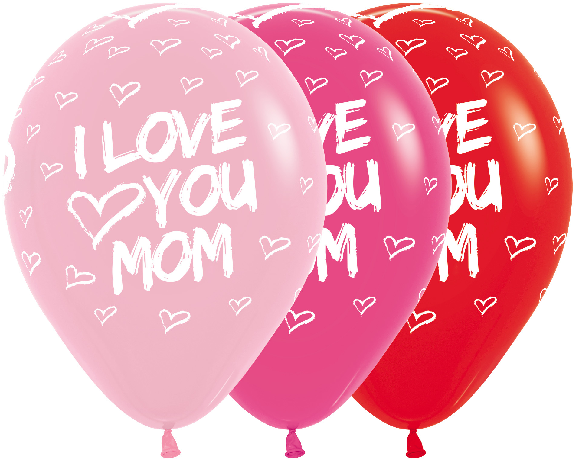 Sempertex 12 inch - I Love You Mom - 25 pieces