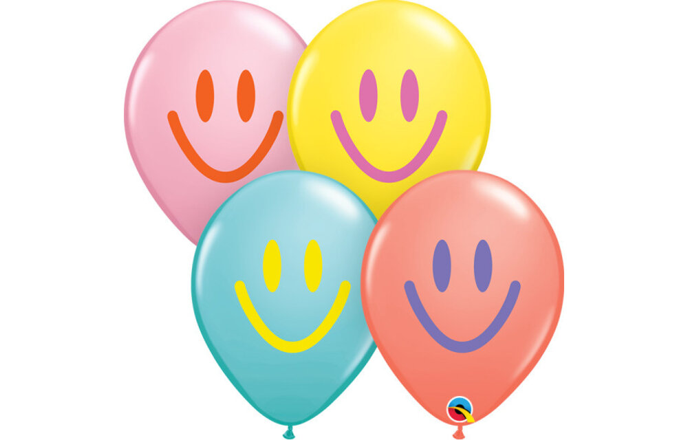 Quaqlatex 11 inch - Smile Colourful - Assortiment - 50 stuks