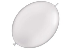 Qualatex 6 inch-  Quicklink - Pearl White - 50 ct