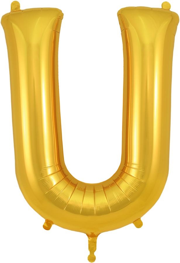 Letter Gold - U - O34"/86cm