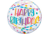 BUBBLE Birthday Confetti & Streamers - 22"/56cm