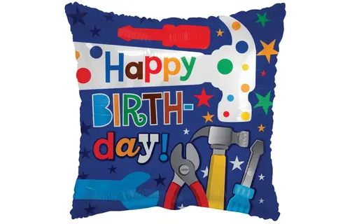 Pillow - Birthday - Tools - 18 inch - Kaleidoscope