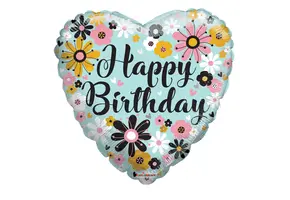 Heart - Birthday - Flowers - 18 inch - Kaleidsocope