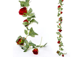 Rose Garland - Red - 175cm