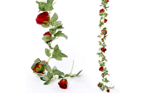 Rose Garland - Red - 175cm