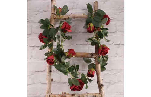 Rose Garland - Red - 175cm
