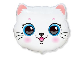 White Cat Head  - Flexmetal - 24 inch