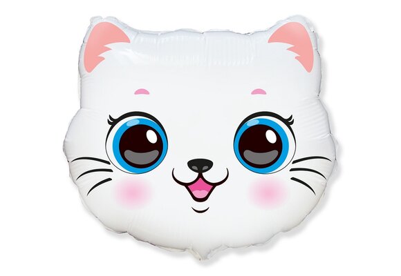 White Cat Head  - Flexmetal - 24 inch