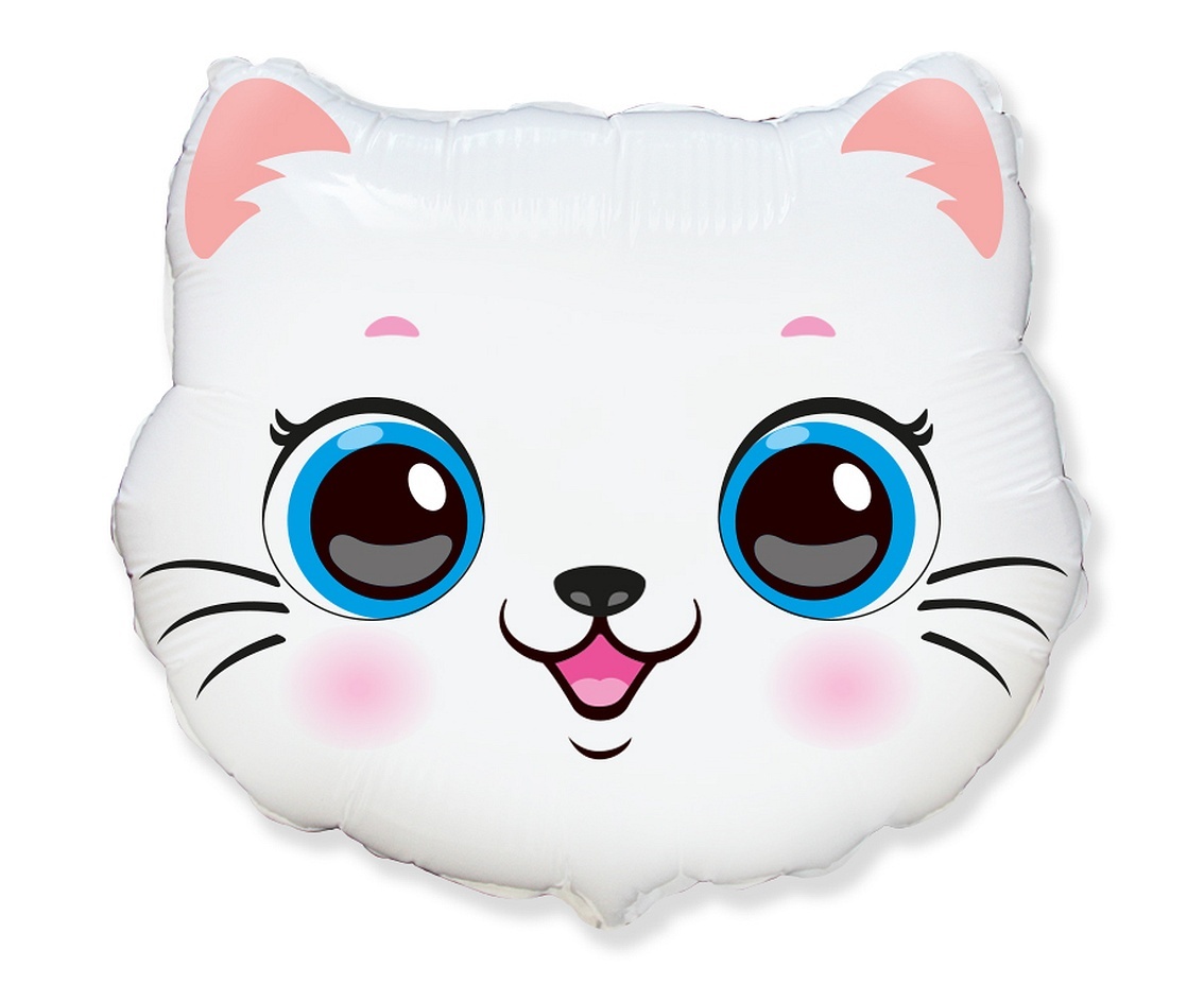 White Cat Head - Flexmetal - 24 inch