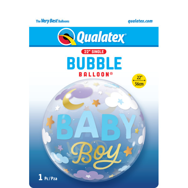 BUBBLE Baby Boy - Sweet Dreams - 22 inch - Qualatex