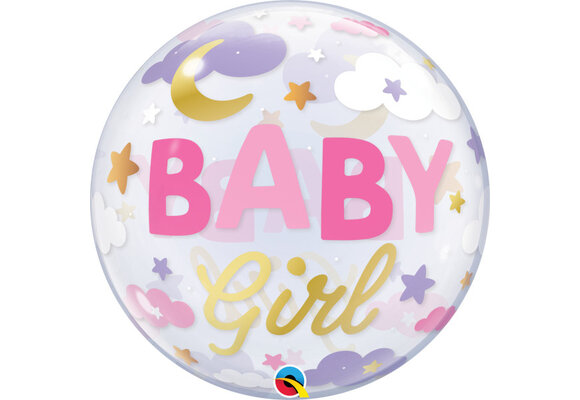 BUBBLE Baby Girl - Sweet Dreams - 22 inch - Qualatex