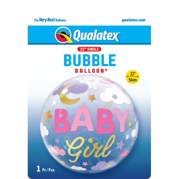 BUBBLE Baby Girl - Sweet Dreams - 22 inch - Qualatex