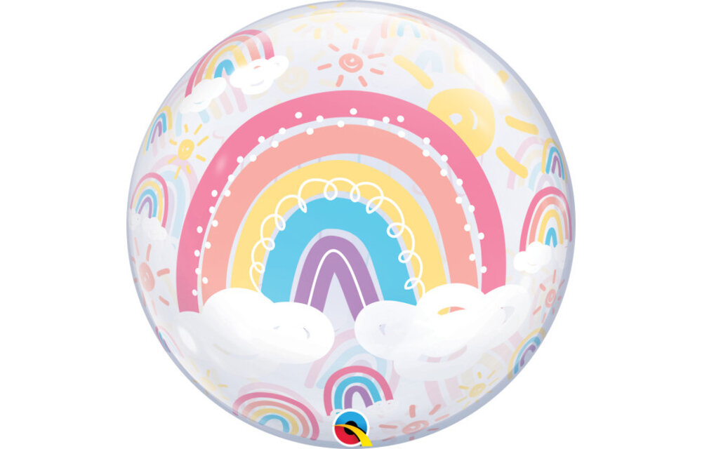 BUBBLE Welcome Baby BoHo Rainbows - 22 inch - Qualatex