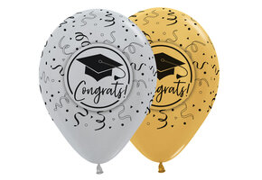 Sempertex 12 inch  - Congratulations Graduation - Assortment