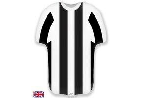 Sportshirt - Black/White Stripes - 24 inch
