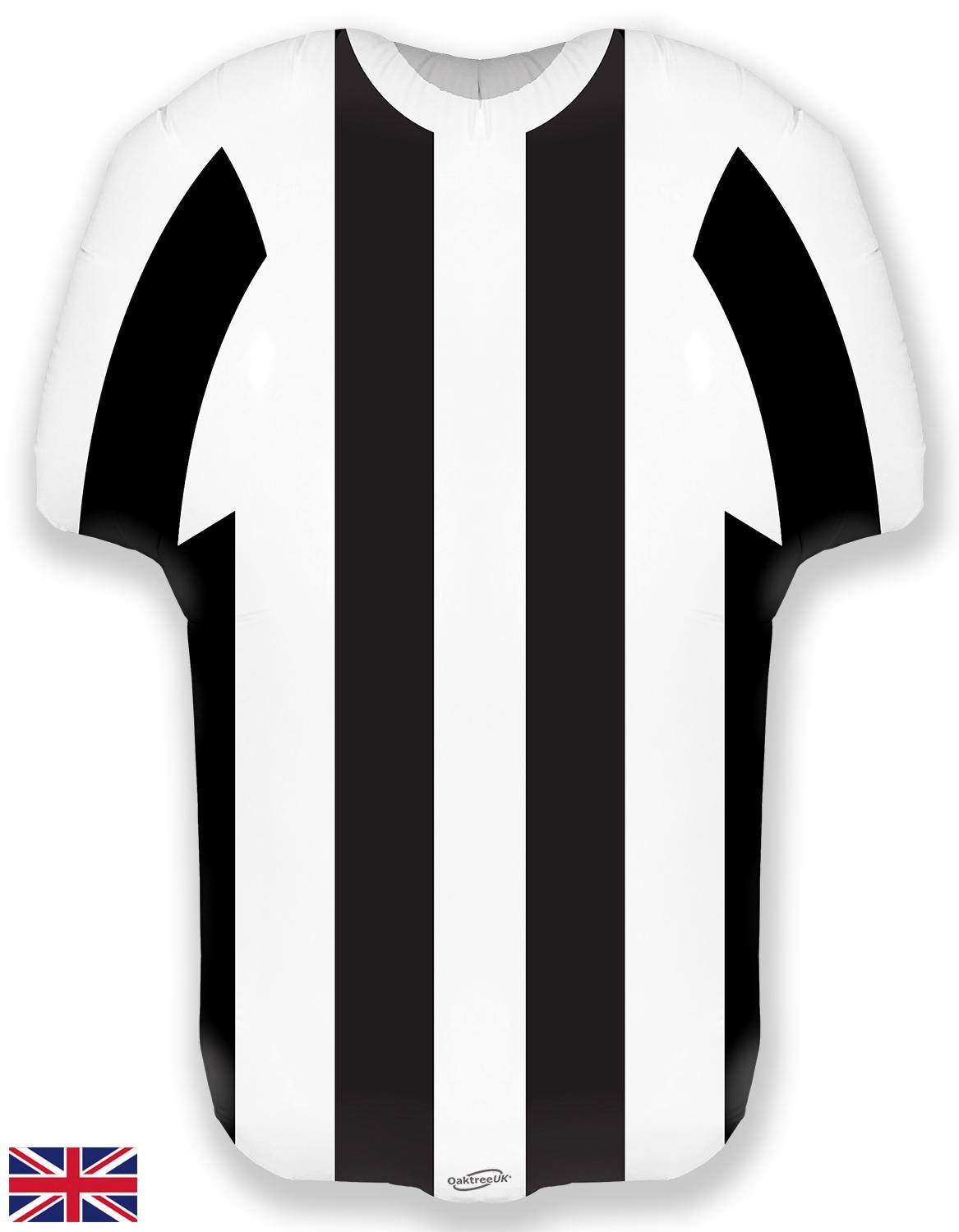 Sportshirt - Black/White Stripes-24"/61 cm
