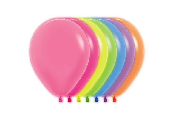 Sempertex 9 inch - Neon Assorted - 200 - 50 Stuks