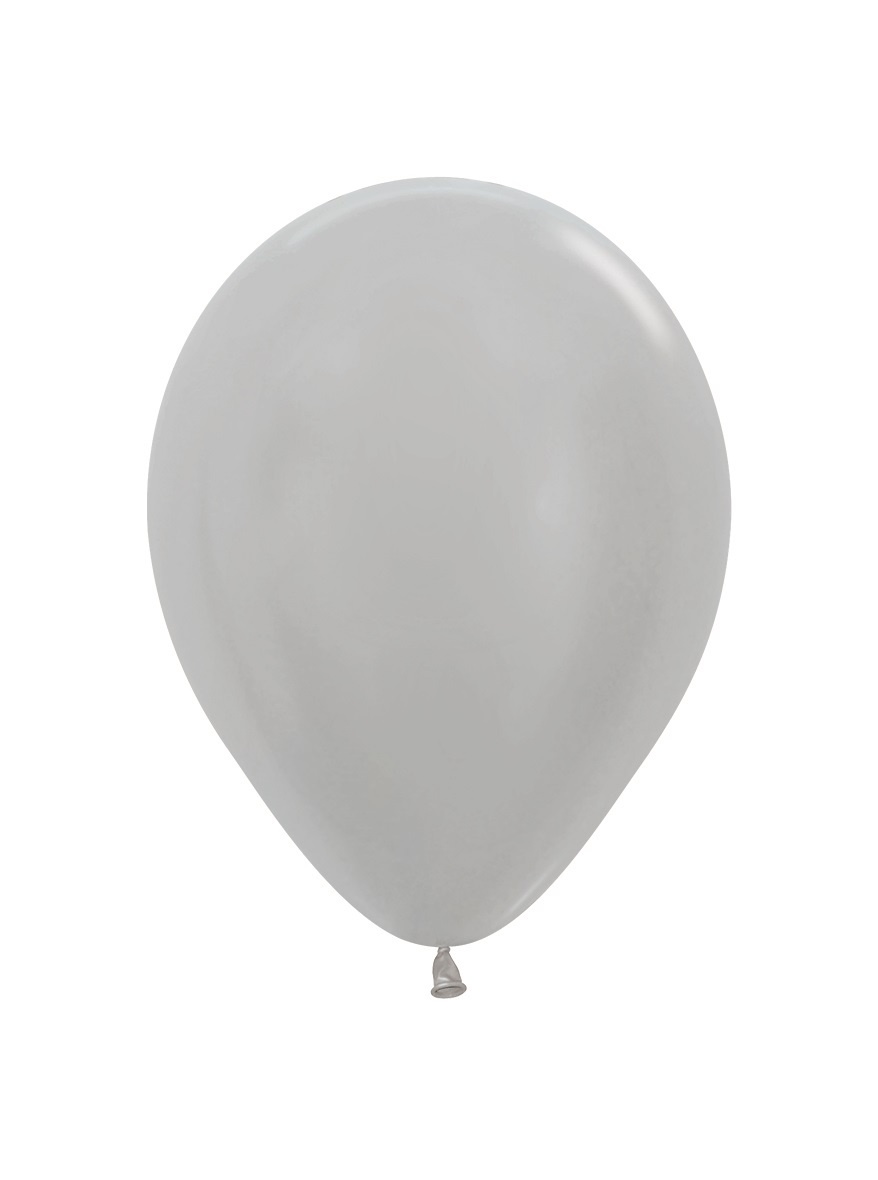 Sempertex 9 inch - Pearl Silver - 481 - 50 Stuks