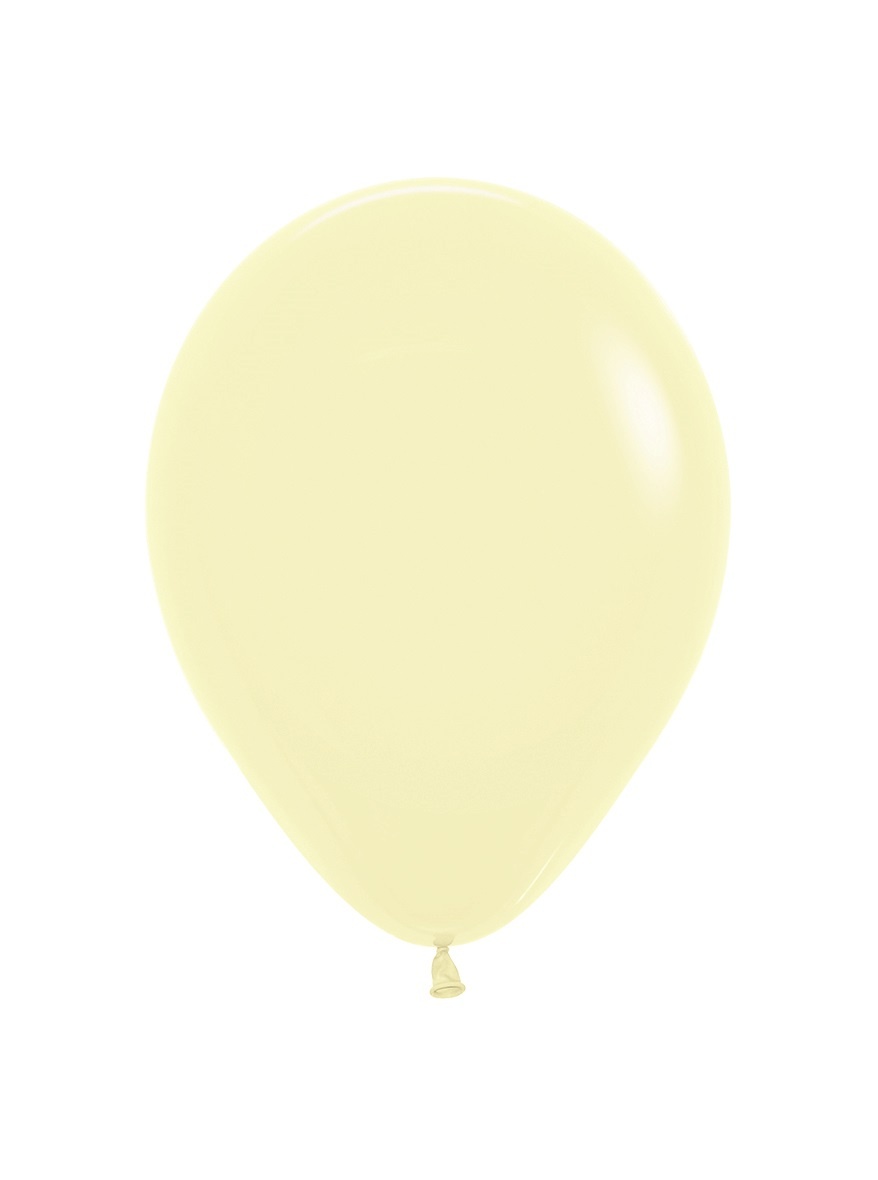 Sempertex 9 inch - Pastel Matte Yellow - 620 - 100 Stuks