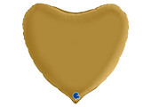 Heart - Satin - Gold - GR36"/91cm
