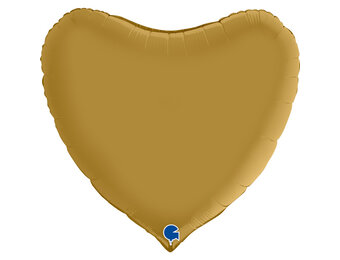 Heart - Satin - Gold - 36"/91cm - Grabo
