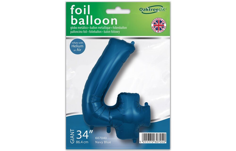 Cijfer Navy - 4 - O34"/86cm