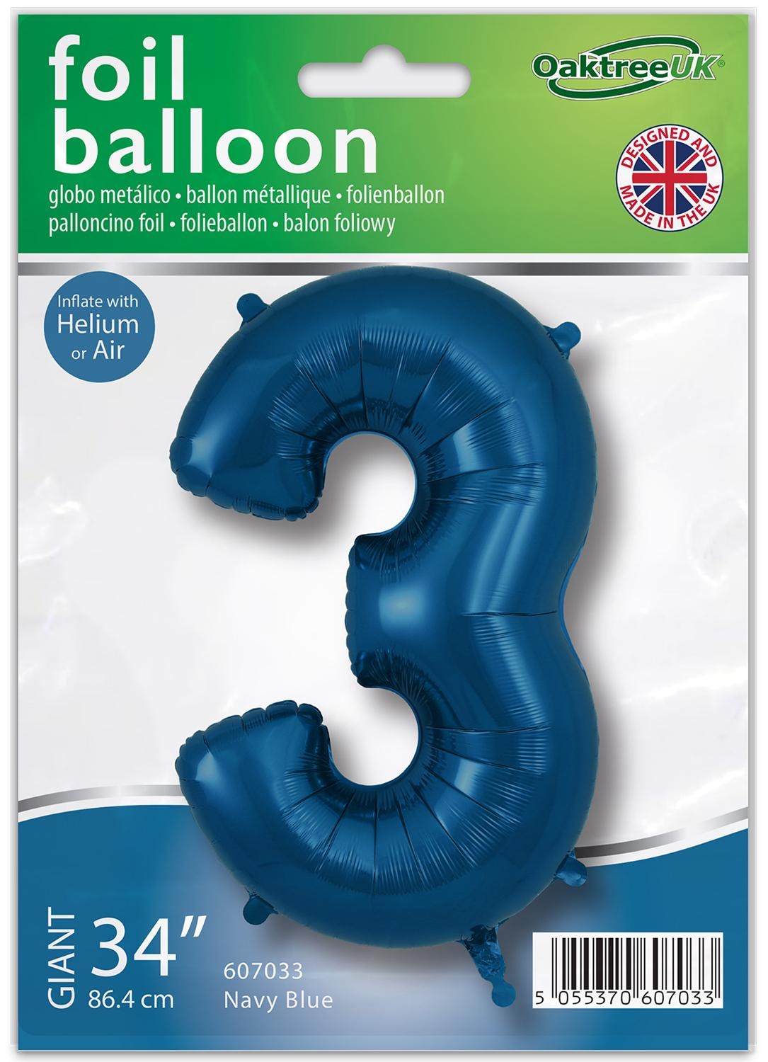 Cijfer Navy - 3 - O34"/86cm