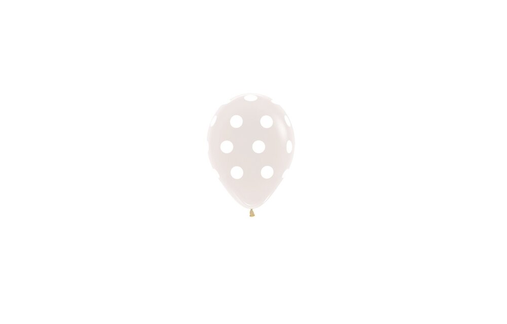 SEM.05 - Polka Dots White dots - Clear 390 - 50 Stuks